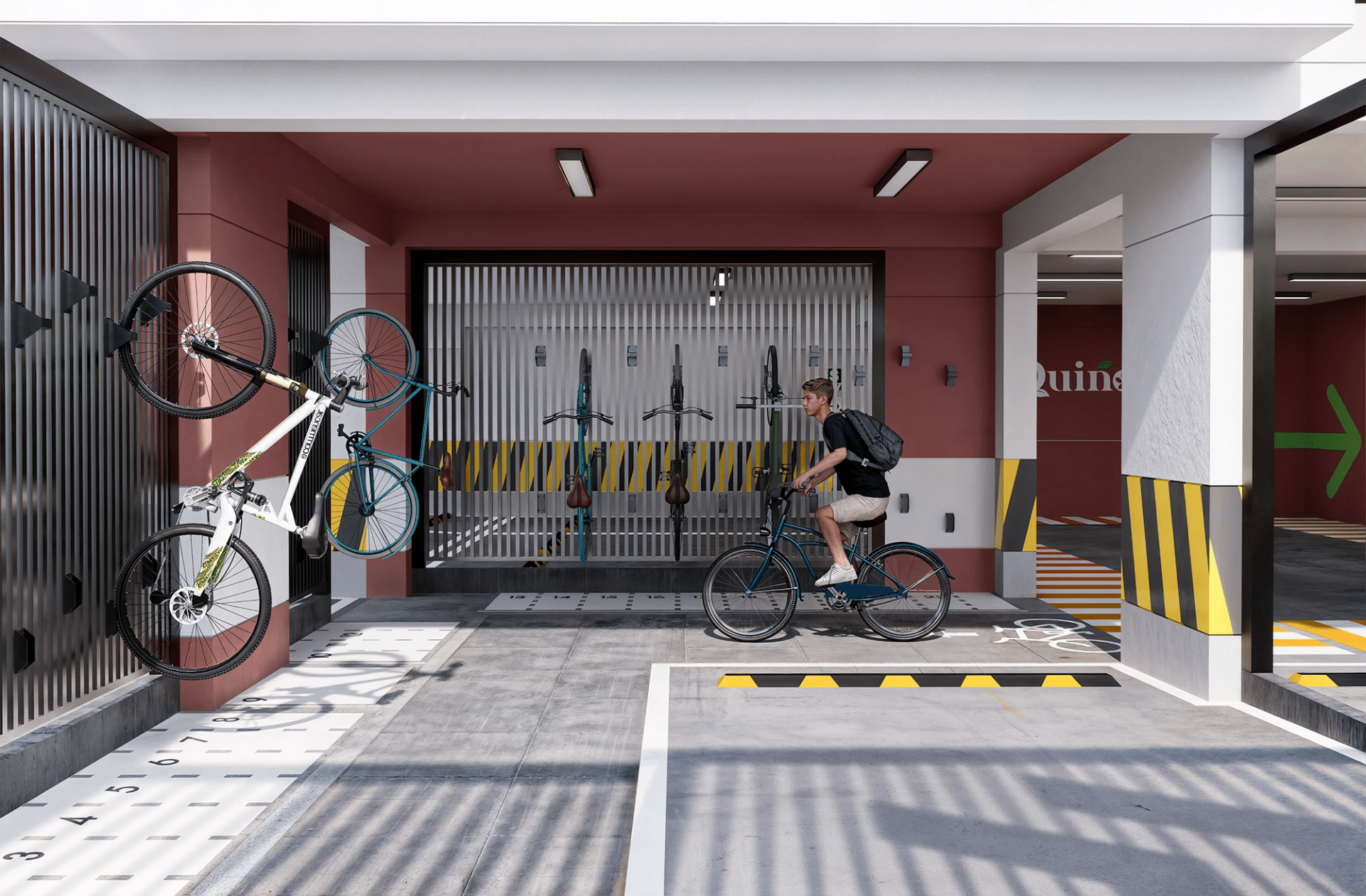 Estacionamiento de bicicletas de un proyecto de MultiUrbe.