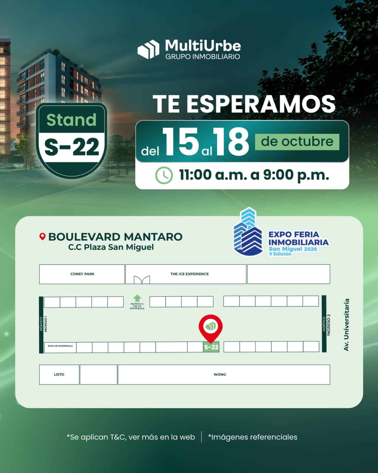 Feria Inmobiliaria San Miguel 2026: conoce nuestras promociones y compra tu nuevo 'depa' 2 MultiUrbe participará en la Feria Inmobiliaria San Miguel 2026.
